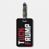 Biesen-Vogelscheuchen-lustiger Antidonald Gepäckanhänger (Rückseite vertikal)