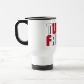 Biesen-Vogelscheuchen-lustiger Antidonald Reisebecher (Links)