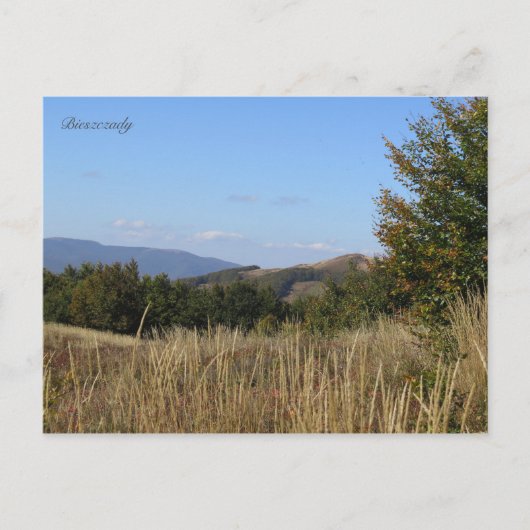 Bieszczady Berge Polen Postkarte (Vorderseite)