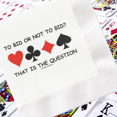 Bieten oder nicht bieten? Das ist die Fragebrücke Serviette