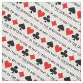 Bieten oder nicht bieten? Das ist die Fragebrücke Stoff (Muster)