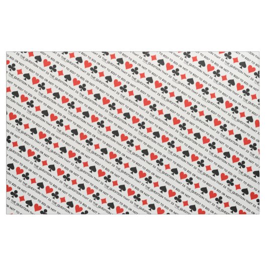 Bieten oder nicht bieten? Das ist die Fragebrücke Stoff (Fat Quarter (45,7 x 55,9 cm))