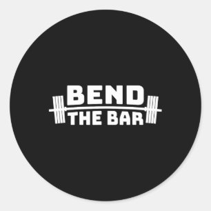 Bieten Sie diese Bar Weightlift-Bewegung an Runder Aufkleber