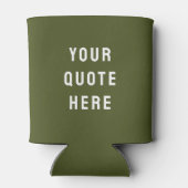 Bieten Sie hier Personalisiertes Olivenöl an, ganz Dosenkühler (Rückseite)