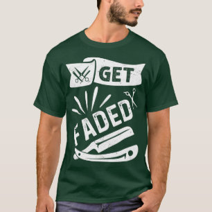 Bieten Sie verblasste Razor Barbers Haarschnitt Ko T-Shirt