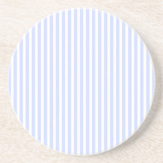 Bieter Baby Blue Pale Sky Blue und White Strip Untersetzer