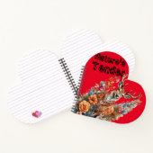 Bieter der Natur: verzauberter Wald, Hirsch und Fa Notizblock (Innenseite)