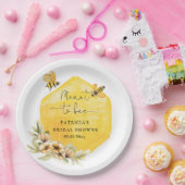 Bietet Honigbienen-Brautparty Pappteller (Party)