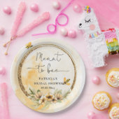 Bietet Honigbienen-Brautparty Pappteller (Party)