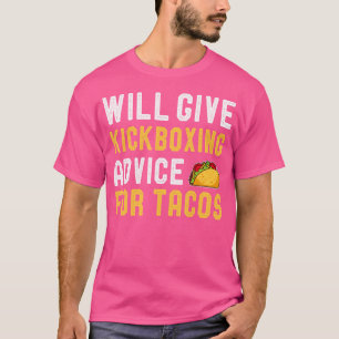 Bietet Kickboxing Rat für Tacos Funny Karate T-Shirt