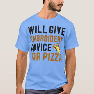 Bietet Stickereiempfang für Pizza Funny Knitti T-Shirt