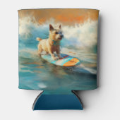 Biewer Terrier Beach Surfmalerei Dosenkühler (Vorderseite)