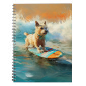 Biewer Terrier Beach Surfmalerei Notizblock (Vorderseite)