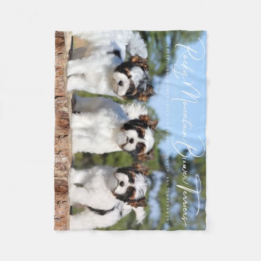 Biewer Terrier Blanket Fleecedecke (Vorderseite)