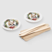 Biewer Terrier Christmas Wreath Festive Pup Fächer (Non-assembled)