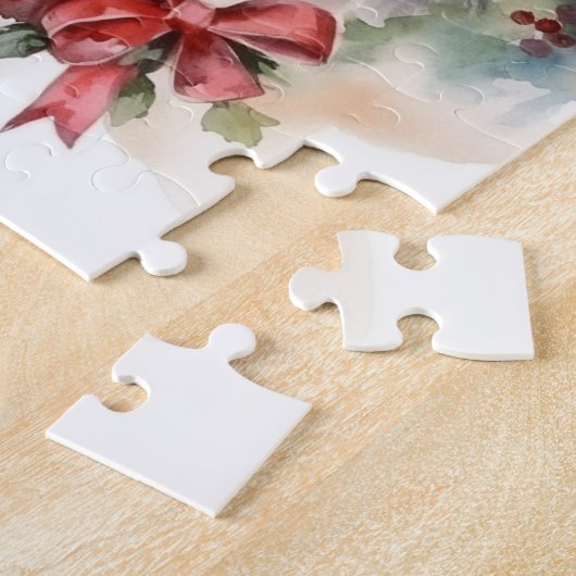 Biewer Terrier Christmas Wreath Festive Pup Puzzle (Seite)