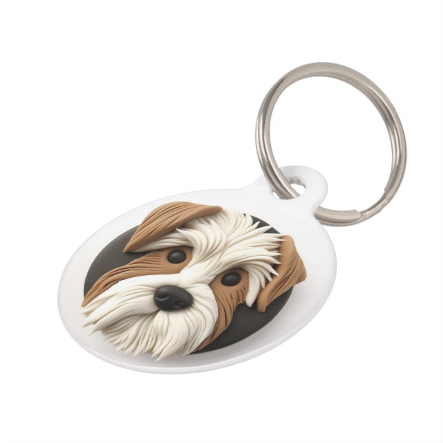 Biewer Terrier Dog 3D Inspiriert Haustiermarke (Seite)