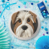 Biewer Terrier Dog 3D Inspiriert Pappteller (Party)