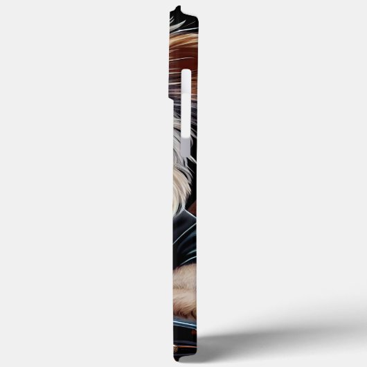 Biewer Terrier Dog Autofahrrad St. Patrick's Day Case-Mate iPhone Hülle (Rückseite / Links)