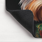 Biewer Terrier Dog Autofahrrad St. Patrick's Day Mousepad (Ecke)