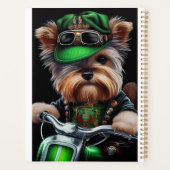 Biewer Terrier Dog Autofahrrad St. Patrick's Day Planer (Rückseite)