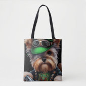 Biewer Terrier Dog Autofahrrad St. Patrick's Day Tasche (Vorderseite)