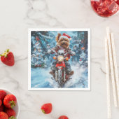 Biewer Terrier Dog Christmas Serviette (Beispiel)