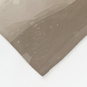 Biewer Terrier Dog in Schneehocht Fleecedecke (Ecke)