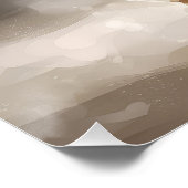 Biewer Terrier Dog in Schneehocht Poster (Ecke)