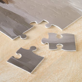 Biewer Terrier Dog in Schneehocht Puzzle (Seite)