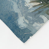 Biewer Terrier Dog in Sledge Let it Snow Christmas Fleecedecke (Ecke)