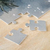 Biewer Terrier Dog in Sledge Let it Snow Christmas Puzzle (Seite)