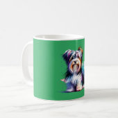 Biewer Terrier Dog Kaffeetasse (Vorderseite Links)
