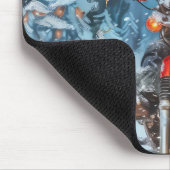 Biewer Terrier Dog Riding Motorrad Weihnachten Mousepad (Ecke)