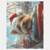 Biewer Terrier Dog Roller Untersetzer Weihnachten Fleecedecke (Vorderseite)