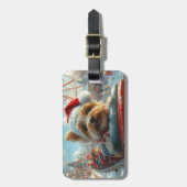 Biewer Terrier Dog Roller Untersetzer Weihnachten Gepäckanhänger (Vorderseite vertikal)