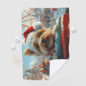 Biewer Terrier Dog Roller Untersetzer Weihnachten Golfhandtuch (Insitu)