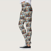 Biewer Terrier Dog Roller Untersetzer Weihnachten Leggings (Links)