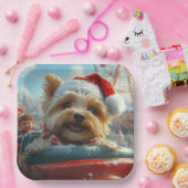 Biewer Terrier Dog Roller Untersetzer Weihnachten Pappteller (Party)