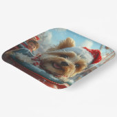 Biewer Terrier Dog Roller Untersetzer Weihnachten Pappteller (Gewinkelt)