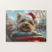 Biewer Terrier Dog Roller Untersetzer Weihnachten Puzzle (Horizontal)