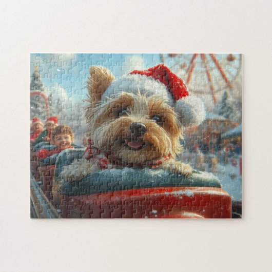 Biewer Terrier Dog Roller Untersetzer Weihnachten Puzzle (Horizontal)