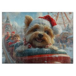Biewer Terrier Dog Roller Untersetzer Weihnachten Schneidebrett