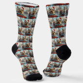 Biewer Terrier Dog Roller Untersetzer Weihnachten Socken (Gewinkelt)