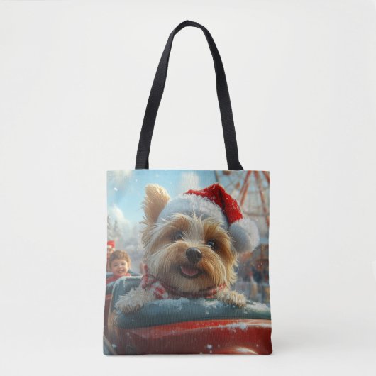 Biewer Terrier Dog Roller Untersetzer Weihnachten Tasche (Vorderseite)