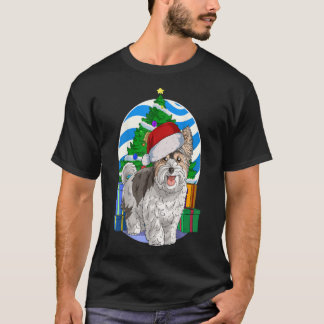 Biewer Terrier Dog Santa Christmas Tree Dekoration T-Shirt
