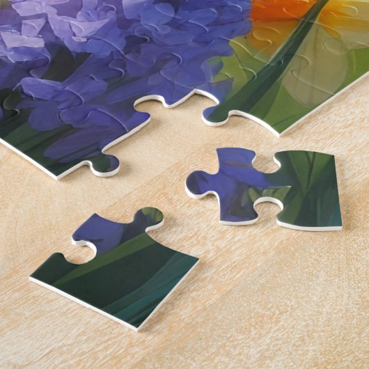 Biewer Terrier Dog Spring Blumen Malerei Puzzle (Seite)