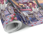 Biewer Terrier Dog Valentine's Day Geschenkpapier (Rolleneckpunkt)