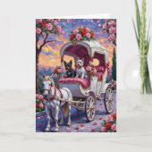 Biewer Terrier Dog Valentine's Day Karte (Vorderseite)