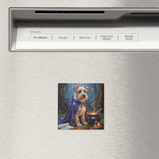 Biewer Terrier Dog Whimsical Halloween Malerei Magnet (In Situ (Geschirrspüler))